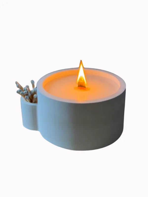 Kibritli Ahşap Fitilli Dekoratif Mum